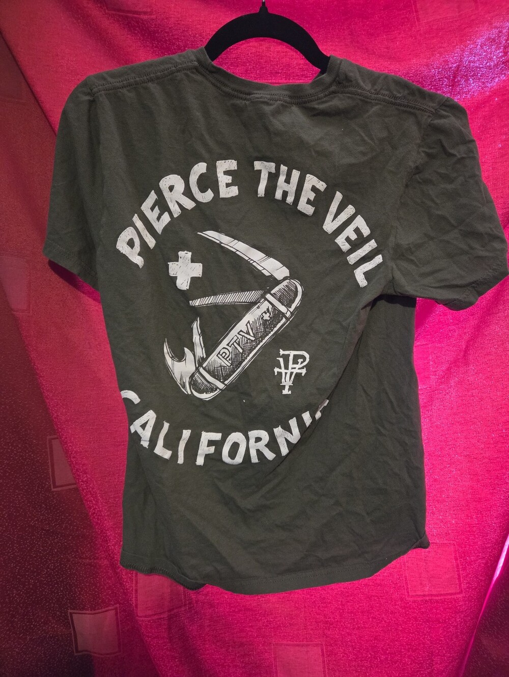 Army Green Pierce The Veil T Shirt